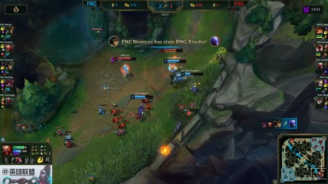 RNG翻盘FNC，Deft团战一打五顶尖较量淘汰赛，留下经典瞬间的简单介绍
